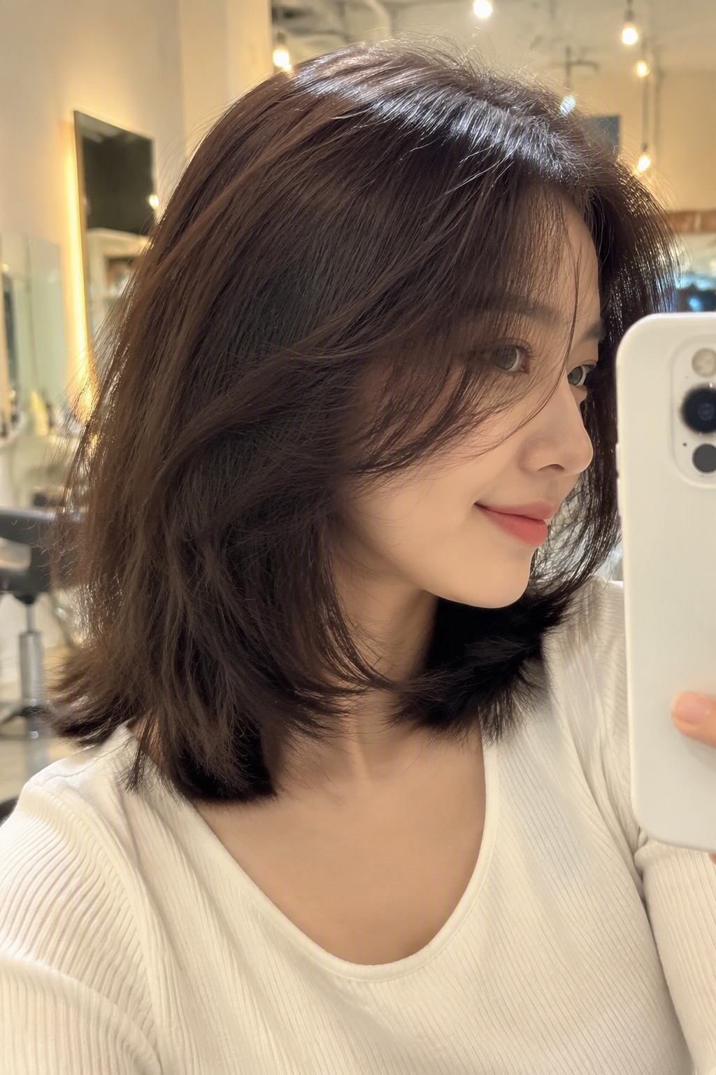AI 生成的小红书笔记配图:美发沙龙
